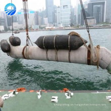 Airbags flotantes para barcos utilizados para la construcción de muelles